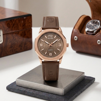 Trendy Watch For Mens With Sweat Leather Strap