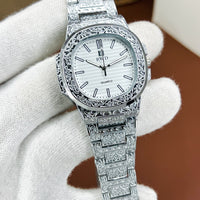 Patek Phillips Embossed Stainless Steel