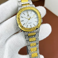 Patek Phillips Embossed Stainless Steel
