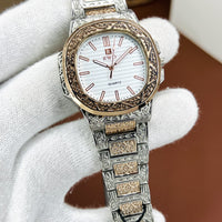 Patek Phillips Embossed Stainless Steel