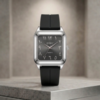 Royal Monochrome | Modern Arabic Numeral Timepiece
