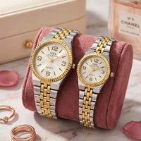 The Eternal Bond Luxury Couple Watch Set Trendy Couple Watches For Boys And Girls Steel Chain