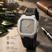 High Quality Silicone Strap Watch with Date