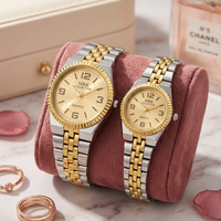 The Eternal Bond Luxury Couple Watch Set Trendy Couple Watches For Boys And Girls Steel Chain