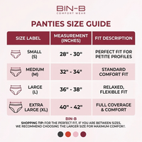 Pack of 4 – Soft Cotton Jursey Panties for Women
