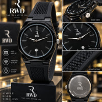 High Quality Silicone Strap Watch with Date