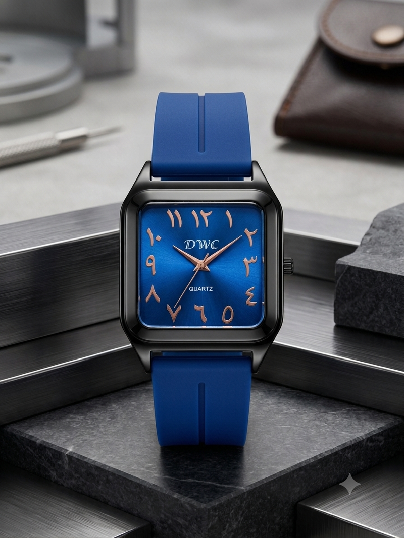Royal Monochrome | Modern Arabic Numeral Timepiece