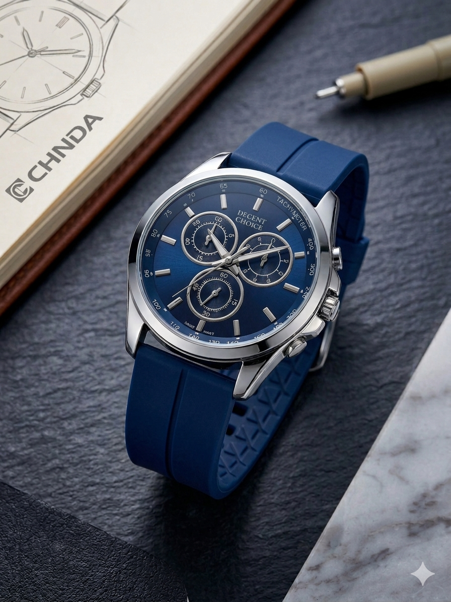 Premium Quality Watch With silicone Strap Megnate Lock