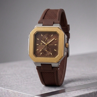 Premium Men's Sports Watch Rubber Strap, Durable Polycarbonate Case, and Precision Quartz Movement