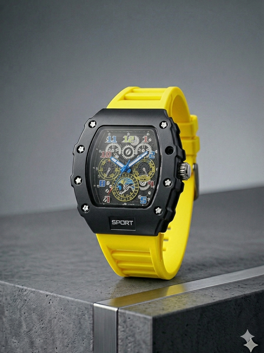 Franck Muller Vanguard-Style Sport Watch (Fiber Case)