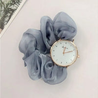 Korean Style Scrunchie Watch for Women
