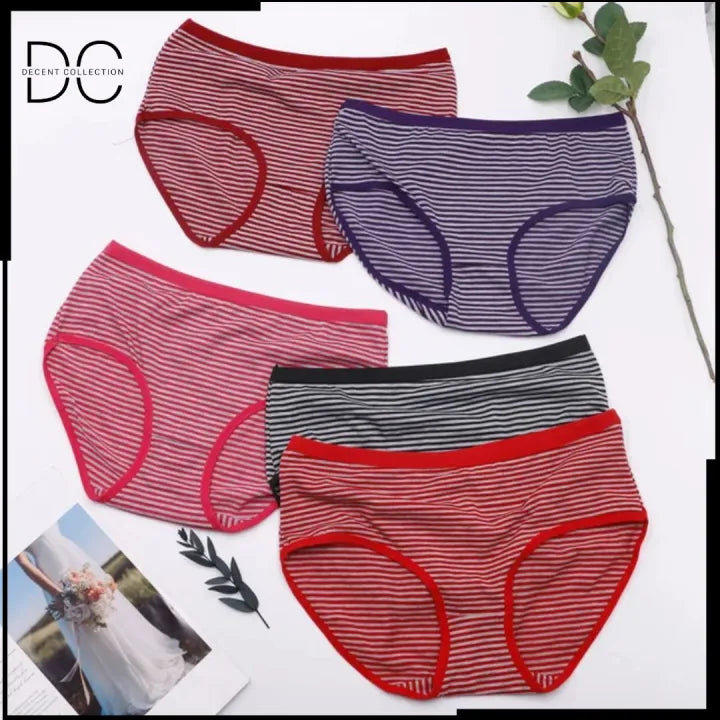 High Quality Multicolor Lining Cotton Panties for Women
