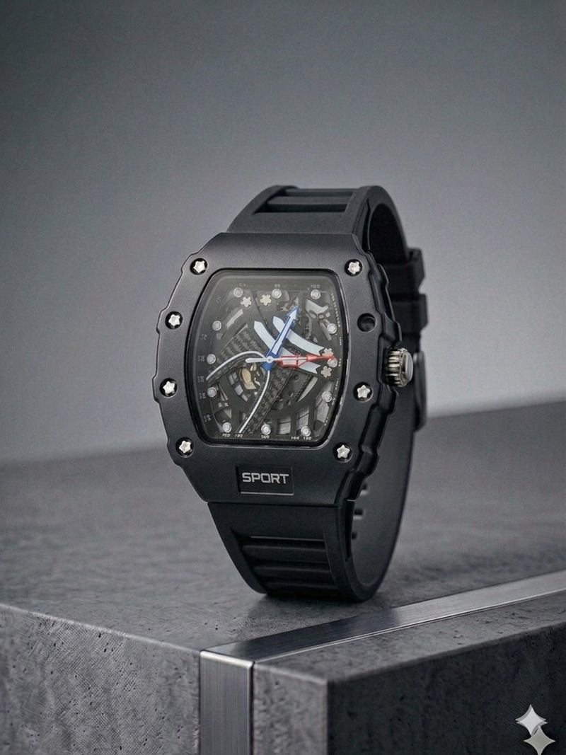 Franck Muller Vanguard-Style Sport Watch (Fiber Case)