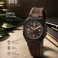 High Quality Silicone Strap Watch with Date