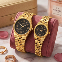 The Eternal Bond Luxury Couple Watch Set Trendy Couple Watches For Boys And Girls Steel Chain