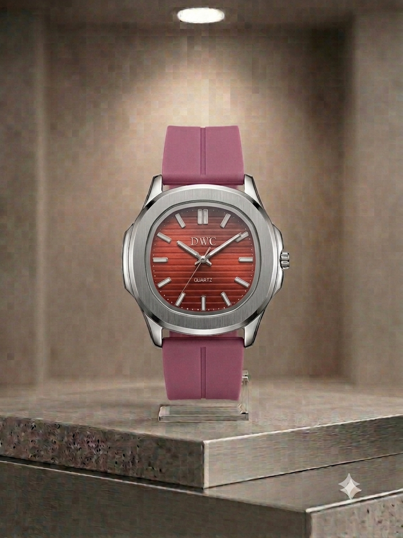 Patik Philippe Style Nautilus – Signature Black Dial & Integrated Matte Strap with Megnat Lock
