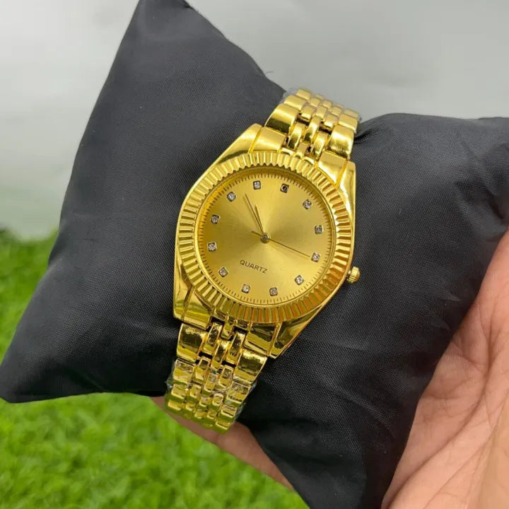 Two-Tone Stainless Steel Chain Watch