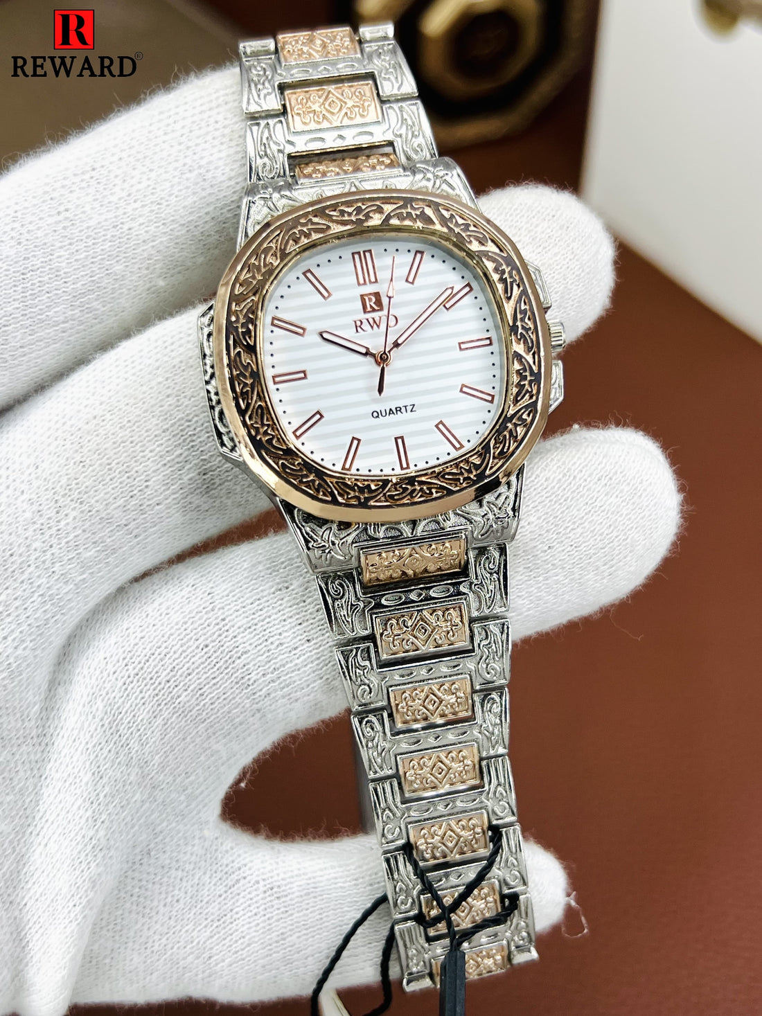 Patek Phillips Embossed Stainless Steel