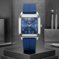 Royal Monochrome | Modern Arabic Numeral Timepiece
