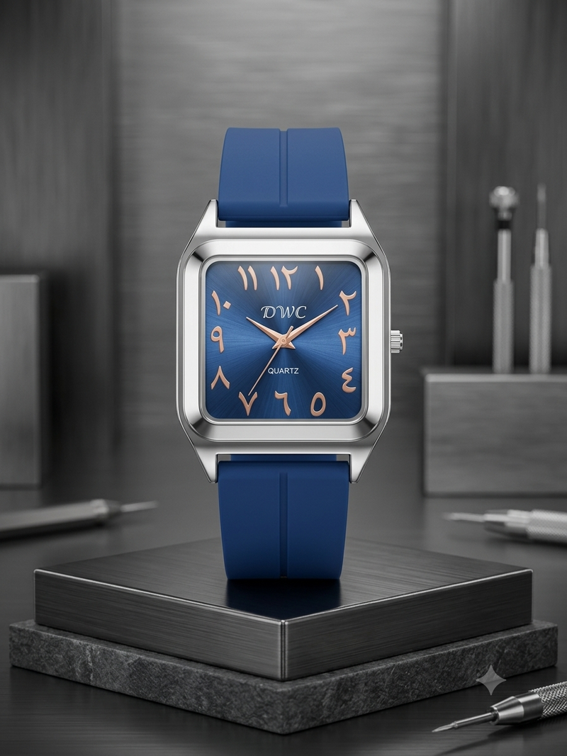 Royal Monochrome | Modern Arabic Numeral Timepiece