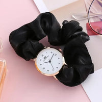 Korean Style Scrunchie Watch for Women