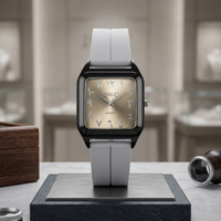 Royal Monochrome | Modern Arabic Numeral Timepiece