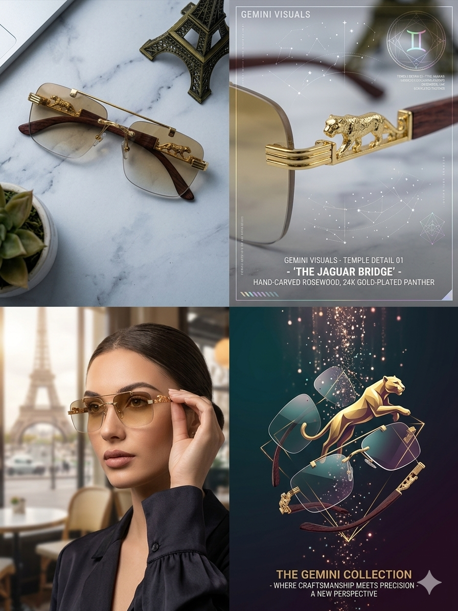 CARTIER-STYLE PANTHER COLLECTION -Gold Edition