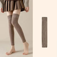 Woolen Thermal Leg Warmers – Unisex Winter Knee High Sleeves 1