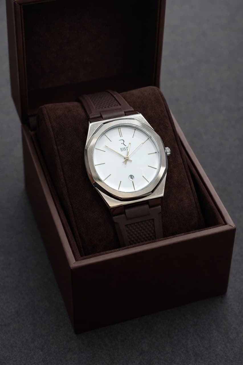 High Quality Silicone Strap Watch with Date