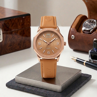 Trendy Watch For Mens With Sweat Leather Strap