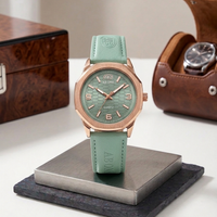 Trendy Watch For Mens With Sweat Leather Strap