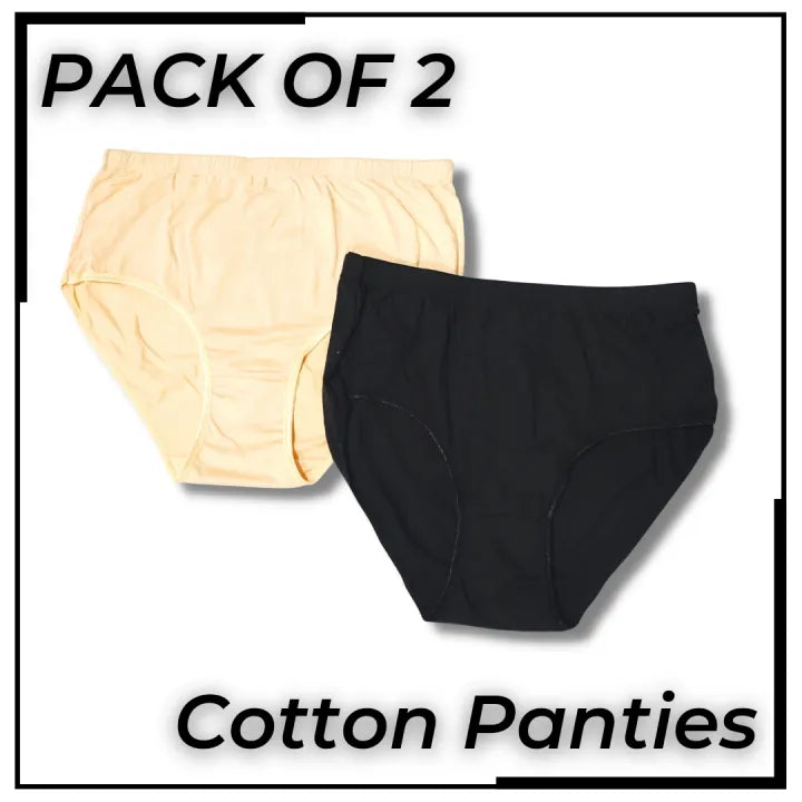 Pack of 2 – Soft Cotton Jersey Panties for Women