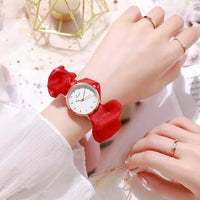 Korean Style Scrunchie Watch for Women