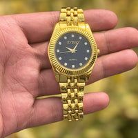 Two-Tone Stainless Steel Chain Watch