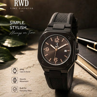 High Quality Silicone Strap Watch with Date