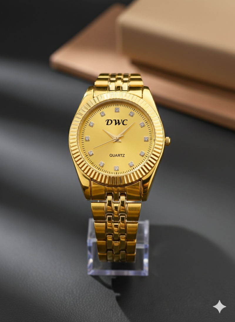 Two-Tone Stainless Steel Chain Watch
