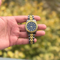 Two-Tone Stainless Steel Chain Watch