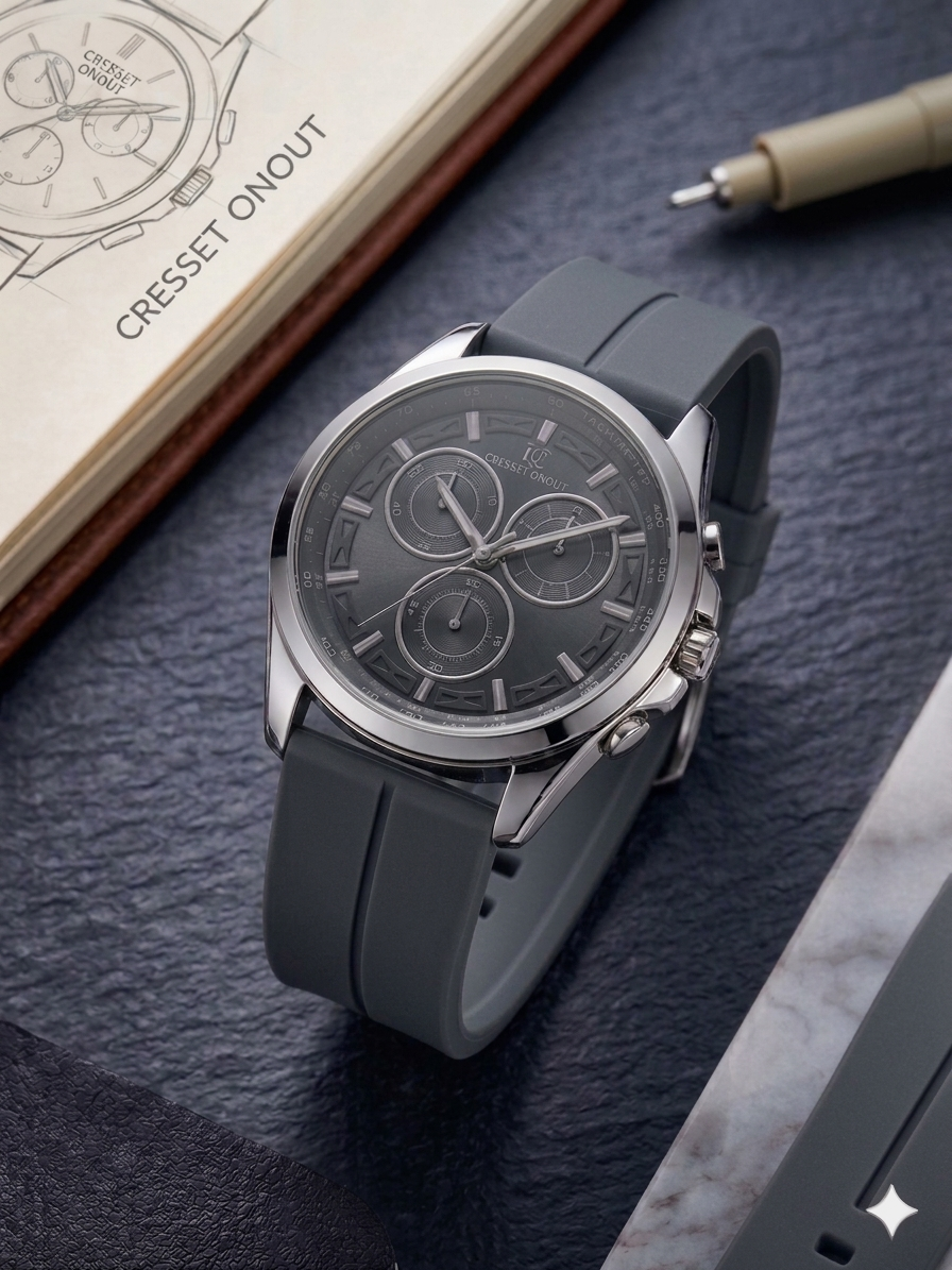 Premium Quality Watch With silicone Strap Megnate Lock
