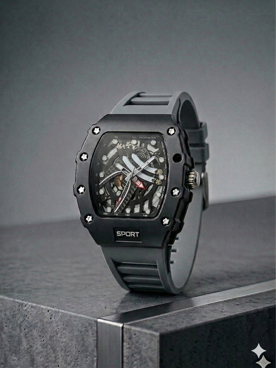 Franck Muller Vanguard-Style Sport Watch (Fiber Case)