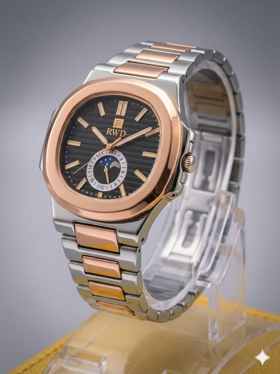 Patik Philipe Executive Series | Silver Arctic Moonphase Edition