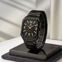 Executive Series: Classic Square Watch Old Money Design Stainless Steel Chain