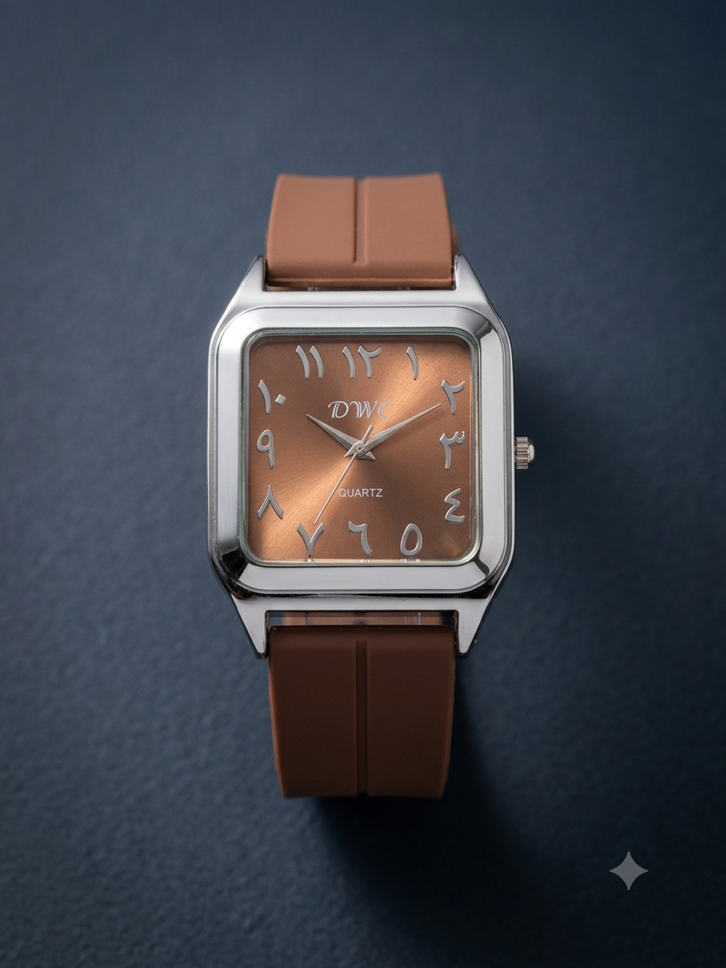 Royal Monochrome | Modern Arabic Numeral Timepiece