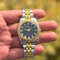 Two-Tone Stainless Steel Chain Watch