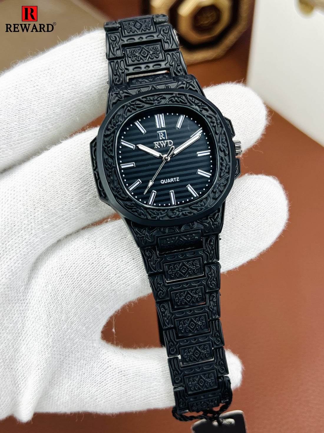 Patek Phillips Embossed Stainless Steel