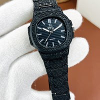 Patek Phillips Embossed Stainless Steel