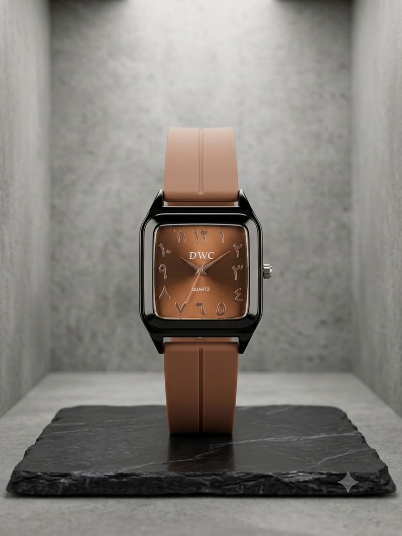 Royal Monochrome | Modern Arabic Numeral Timepiece