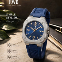 High Quality Silicone Strap Watch with Date