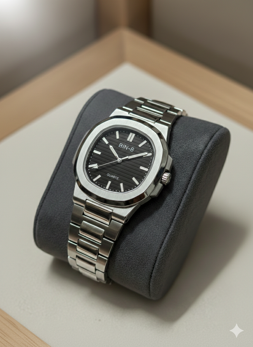 BIN-B HIGH QUALITY STAINLESS STEEL WATCH -TRENDY ARTICLE