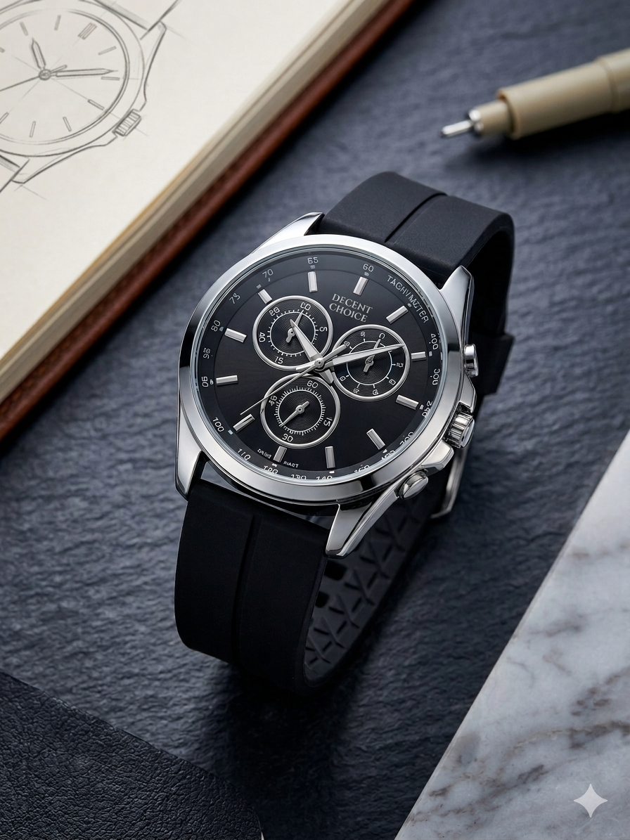 Premium Quality Watch With silicone Strap Megnate Lock