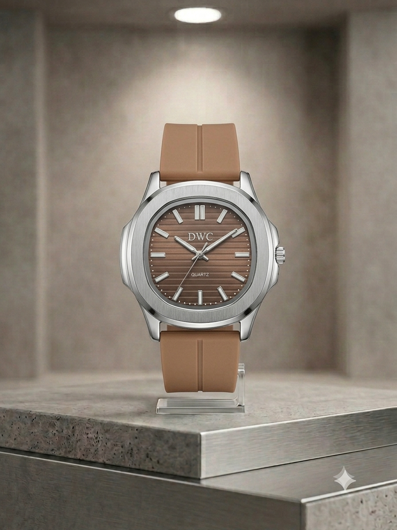 Patik Philippe Style Nautilus – Signature Black Dial & Integrated Matte Strap with Megnat Lock
